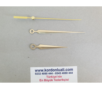 Akrep 6,7 cm Yelkovan 10 cm Metal Gold 100 Adet